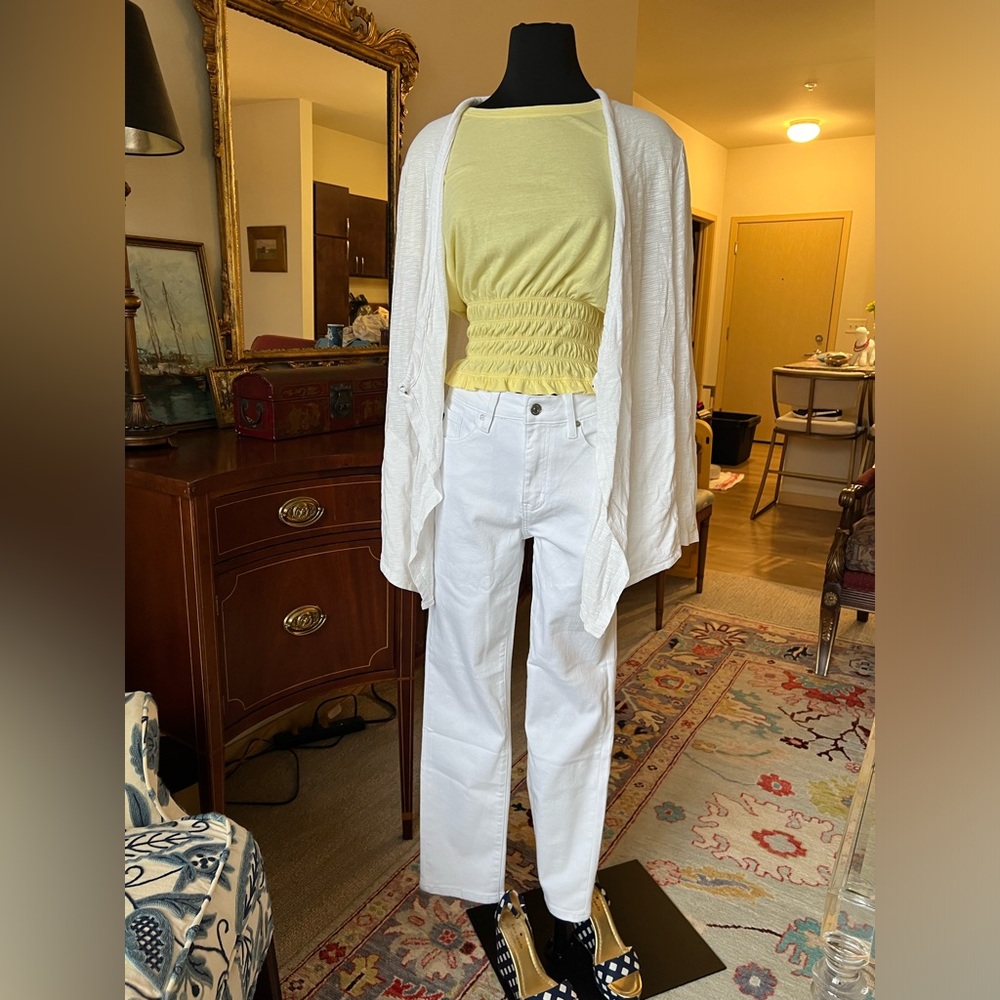 Talbots white lightweight cardigan. Medium.